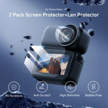 TELESIN Tempered Glass Protective Film DJI Osmo Nano 2 Set - S6-FLM-23-TDJ