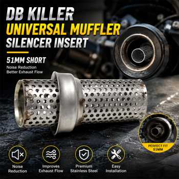 LKV Db Killer Universal Muffler Silencer Peredam Knalpot Motor 51mm - ES01020