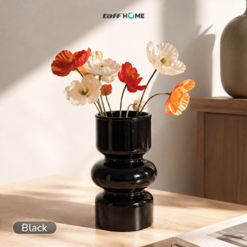 Gambar produk TaffHOME Vas Bunga Kaca Nordic Bottle Vase Flower Pot Home Decor 18cm - AM-18 - Utama
