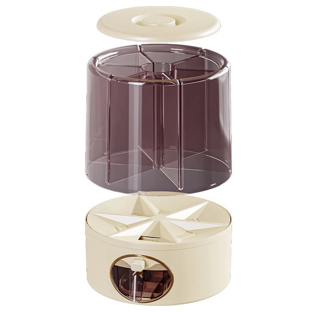 RYNALI Dispenser Beras Putar 360 MoistureProof Grain 6 Grid 5kg - YM7 Gambar produk RYNALI Dispenser Beras Putar 360 MoistureProof Grain 6 Grid 5kg - YM7 - 1