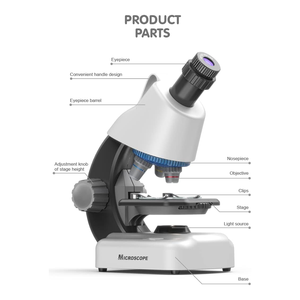 Eyebre Mikroskop Monokuler Pengamatan LED Science Microscope 100-1200x - 1113 Gambar produk Eyebre Mikroskop Monokuler Pengamatan LED Science Microscope 100-1200x - 1113 - Kemasan