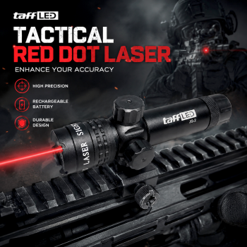 Gambar produk TaffLED Tactical Red Dot Laser Gun Scope with Baterry and Charger - JG-2