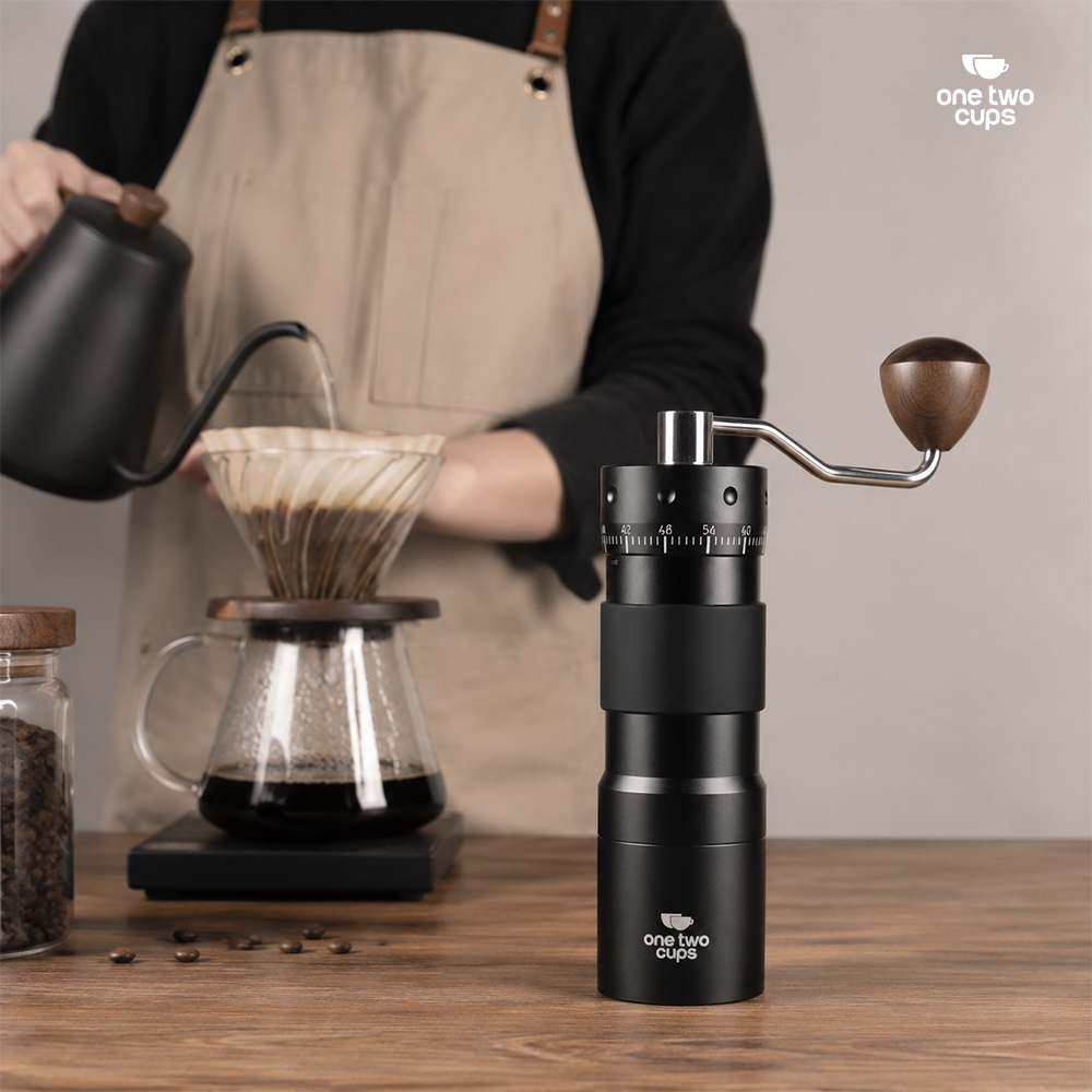 Gambar produk One Two Cups Alat Penggiling Kopi Manual Grinder Stainless Core 72Gear - R50 - 7
