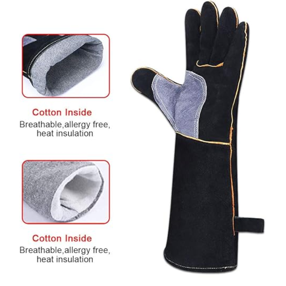 RIGIT Sarung Tangan Las Kulit Double Layer Cowhide Welding Gloves - STL-15 Gambar produk RIGIT Sarung Tangan Las Kulit Double Layer Cowhide Welding Gloves - STL-15 - 2
