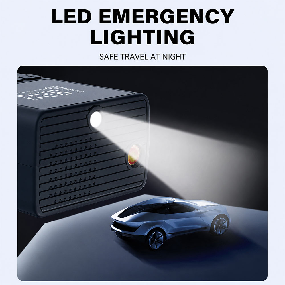 RETEK Pompa Ban Elektrik LED Portable Air Compressor 150 PSI 80W - XYD-005 Gambar produk RETEK Pompa Ban Elektrik LED Portable Air Compressor 150 PSI 80W - XYD-005 - 5