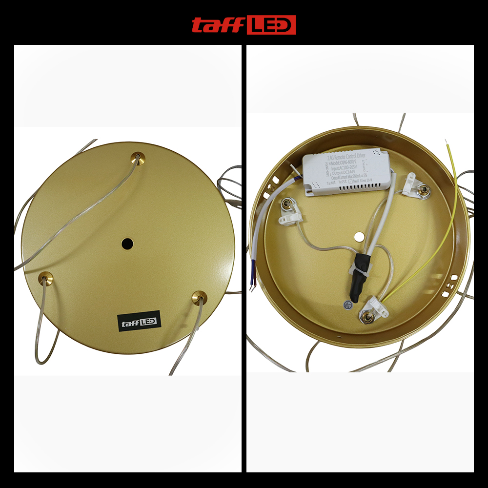 TaffLED Lampu Gantung Hias Modern Ceiling Light 3 Ring 90W 2 Color - M235 Gambar produk TaffLED Lampu Gantung Hias Modern Ceiling Light 3 Ring 90W 2 Color - M235 - 2