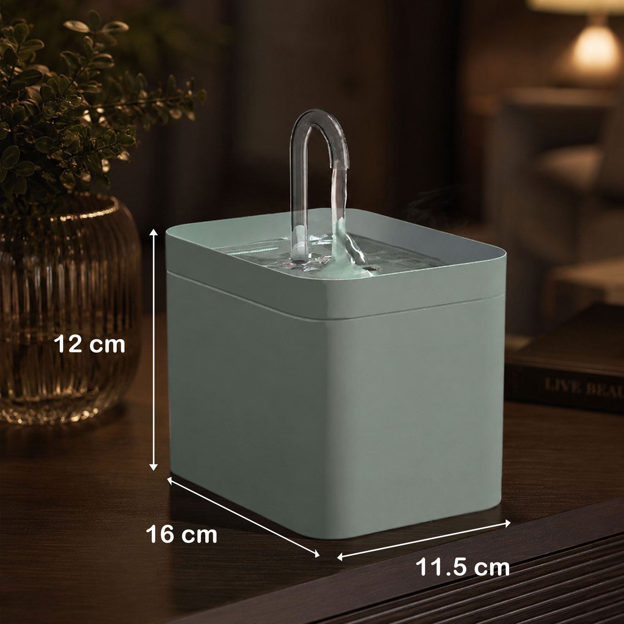 Gambar produk QinziPet Tempat Minum Hewan Elektrik Dispenser Cat Water Fountain 1.5L - PAT220V - 7