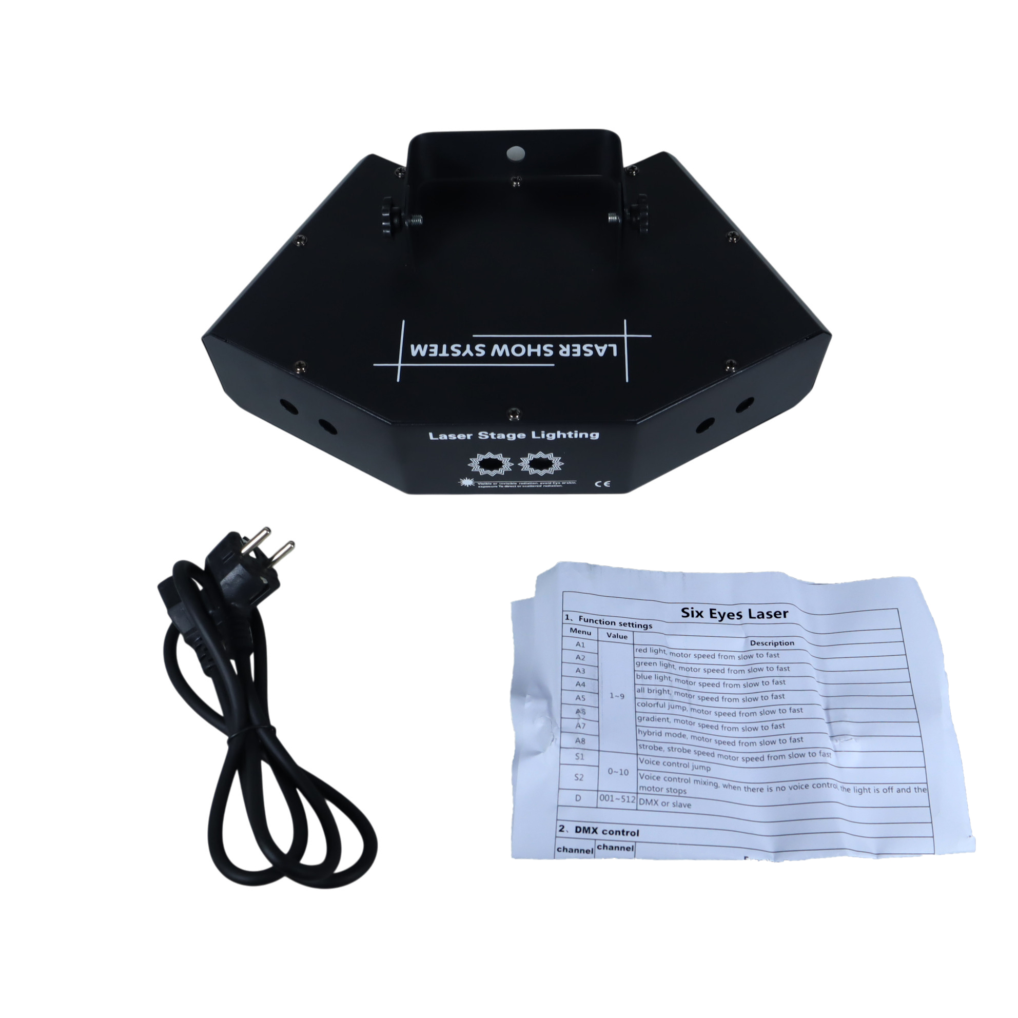 Gambar produk GOVE Lampu Proyektor Disco Sensor Suara RGB 128 Pattern DMX512 90W - EL-6EGL - 8