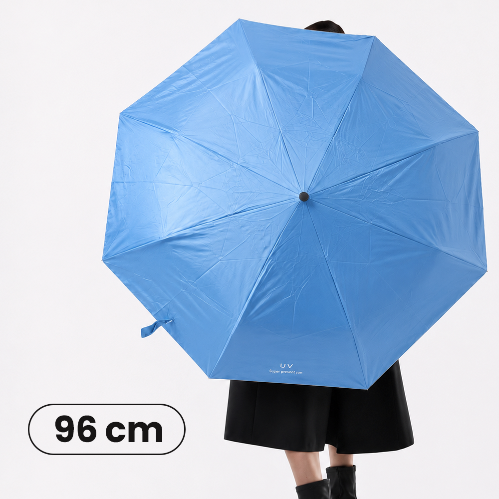 Gambar produk YADA Payung Lipat Buka Tutup Otomatis Polos Anti UV 8 Bone 96cm - YD98 - 3