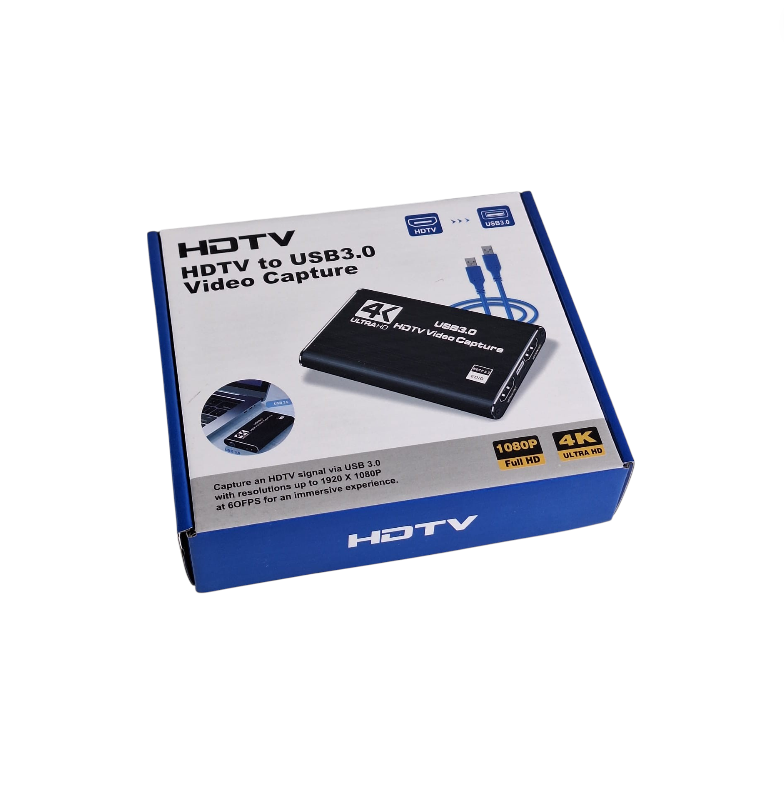 Gambar produk ALLOYSEED HDMI Video Capture Card Adapter Record Box USB3.0 4K HDTV - RU900 - Kemasan