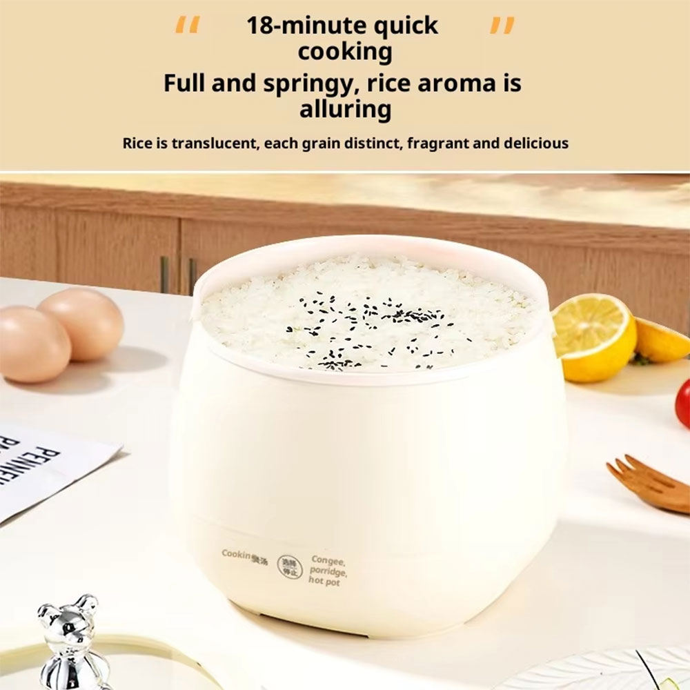 TaffHOME Rice Cooker Mini Penanak Nasi Multifungsi Non Stick 1.8L 450W - JKS16S Gambar produk TaffHOME Rice Cooker Mini Penanak Nasi Multifungsi Non Stick 1.8L 450W - JKS16S - 2