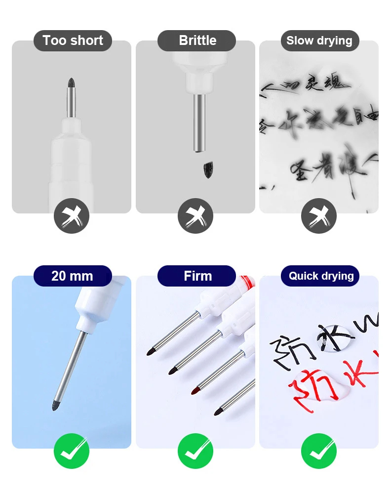 Toddi Spidol Kepala Panjang Long Nib Head Marker Waterproof - 317 Gambar produk Toddi Spidol Kepala Panjang Long Nib Head Marker Waterproof - 317 - 4