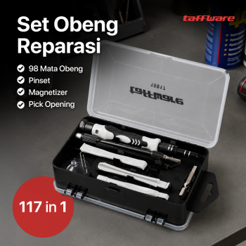 Taffware 117in1 Screwdriver Set Reparasi Smartphone Laptop Precision - 10817