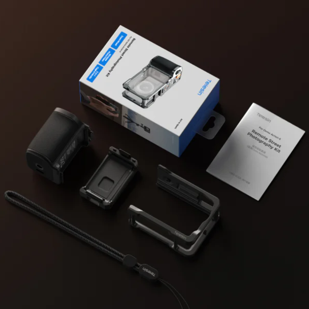 TELESIN Handle Grip Action Camera DJI Osmo Action 6 Street Photography - S6-FMS-39-TDJ Gambar produk TELESIN Handle Grip Action Camera DJI Osmo Action 6 Street Photography - S6-FMS-39-TDJ - Kemasan