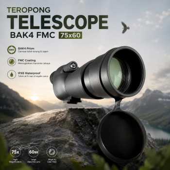 BEIYATE Teropong Monokular Telescope Outdoor Night Vision 75x60 - Z2575