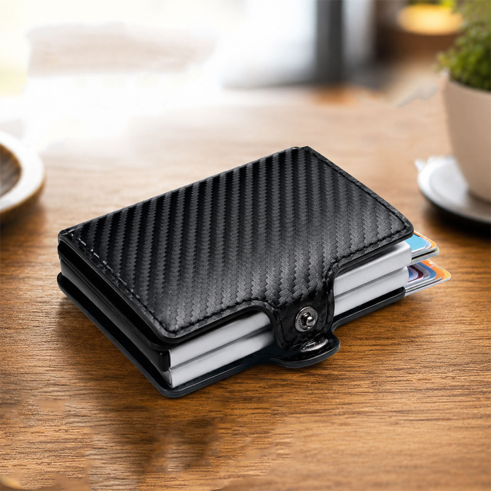 CEXI Dompet Kartu Anti RFID Portable 14 Slot dengan Klip Uang - 015 Gambar produk CEXI Dompet Kartu Anti RFID Portable 14 Slot dengan Klip Uang - 015 - 2