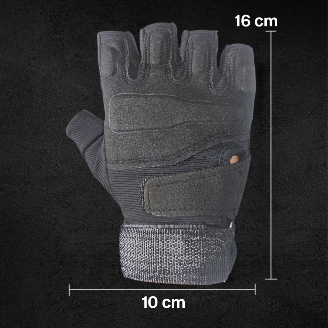 BATTLE WOLF Sarung Tangan Motor Tactical Half Finger L - PC016 Gambar produk BATTLE WOLF Sarung Tangan Motor Tactical Half Finger L - PC016 - 7