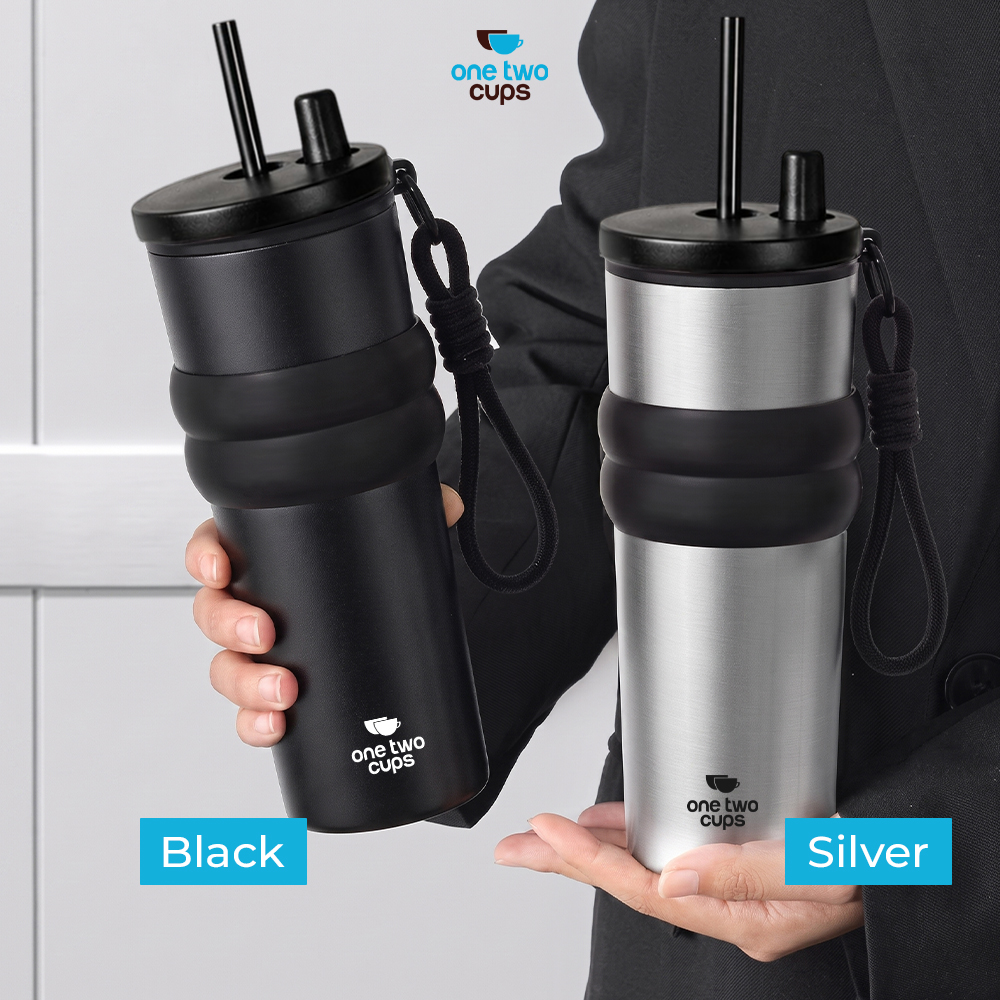 Gambar produk One Two Cups Botol Minum Tumbler Air Panas Dingin with Straw 710ml - YS-1000 - 7