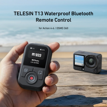 Gambar produk TELESIN Bluetooth Remote Control 1.4 Inch IPX7 DJI Action 4-6 OSMO 360 - S5-RMT-03-TDJ