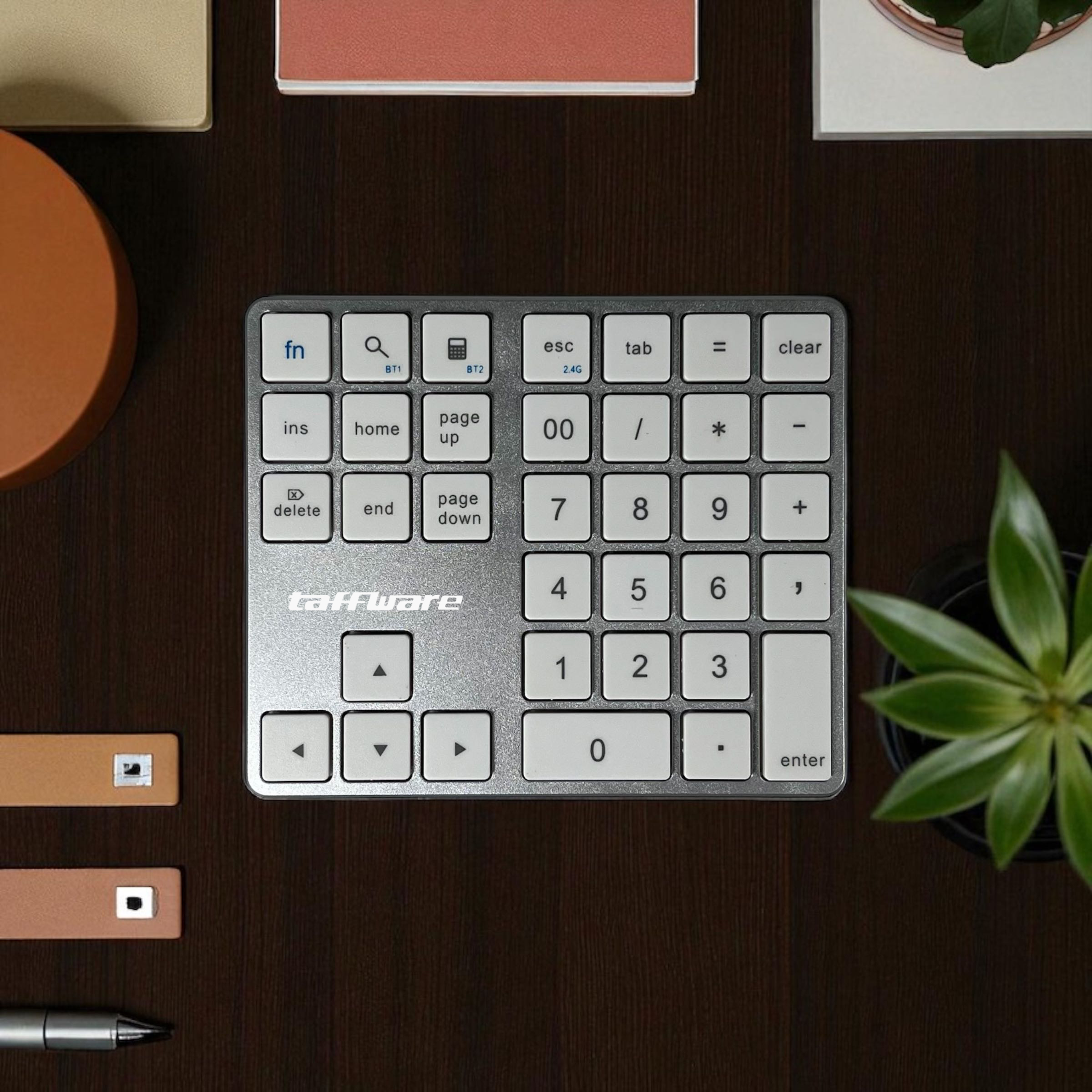 Gambar produk TaffGEAR Keyboard Numeric Numpad Wireless Bluetooth 2.4GHz Silent - K35 - 1