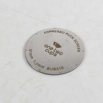 Gambar produk One Two Cups Puck Screen Portafilter Espresso Double Layer 150 Micron 51mm - SUS316 - 2