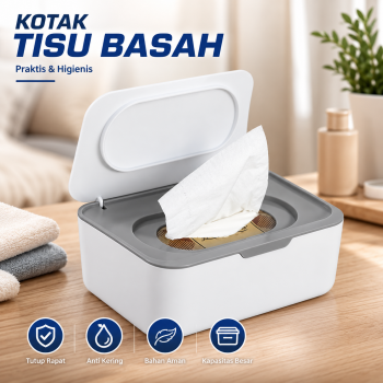 Desslo Kotak Tisu Basah Wet Tissue Box Paper with Dustproof Lid - ZJ95