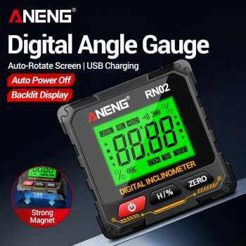 ANENG Inclinometer Digital Rechargeable Alat Ukur Kemiringan Magnetik - RN02