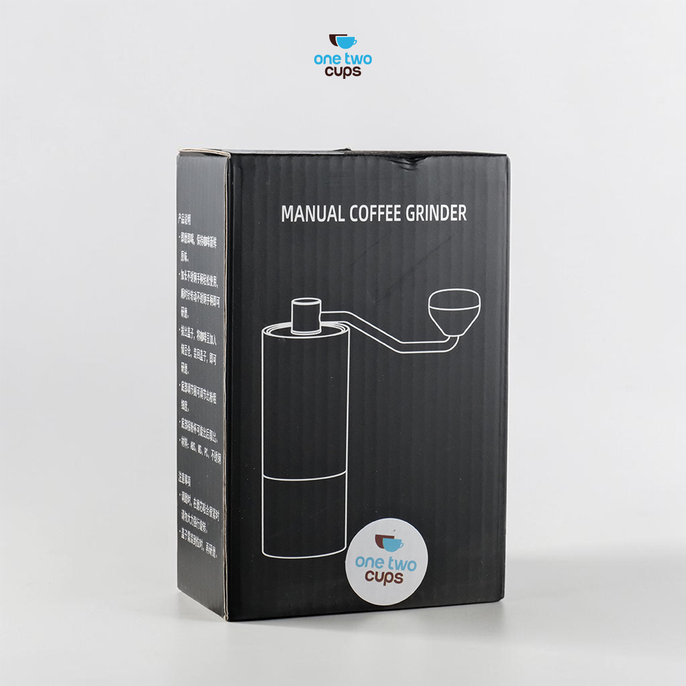 One Two Cups Penggiling Kopi Manual Coffee Grinder Adjustable Portable - D-11 Gambar produk One Two Cups Penggiling Kopi Manual Coffee Grinder Adjustable Portable - D-11 - Kemasan
