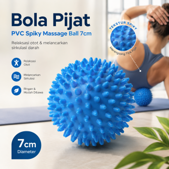 TaffSPORT Bola Pijat PVC Spiky Massage Ball Sport Fitness 6.5cm - HA681