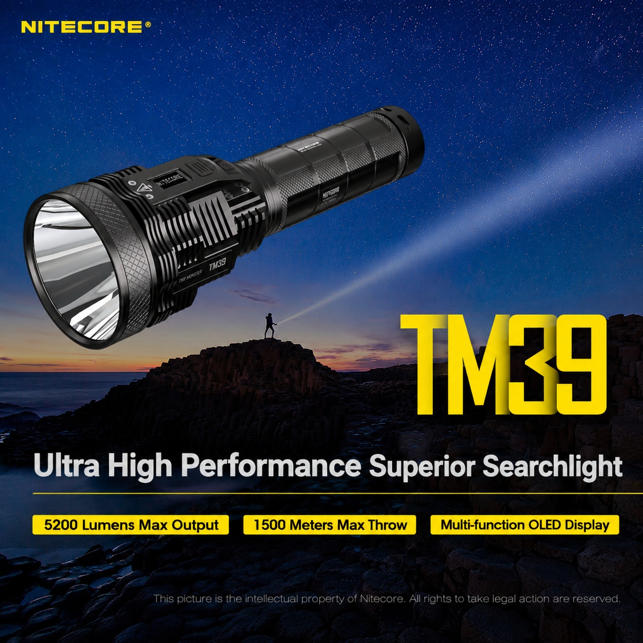 Gambar produk NITECORE Senter LED Luminus SBT-90 Gen2 Waterproof IP68 5200 Lumens - TM39 - Utama
