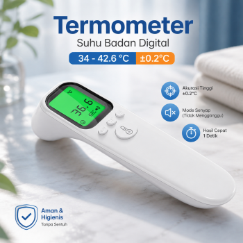 AIQUE Termometer Suhu Badan Digital Thermogun Infrared Dual Mode - AD802