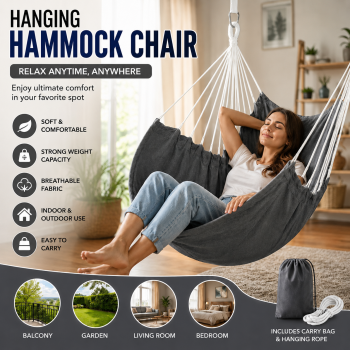MIZTL Kursi Hammock Ayunan Gantung Chair Hanging Outdoor - JS450