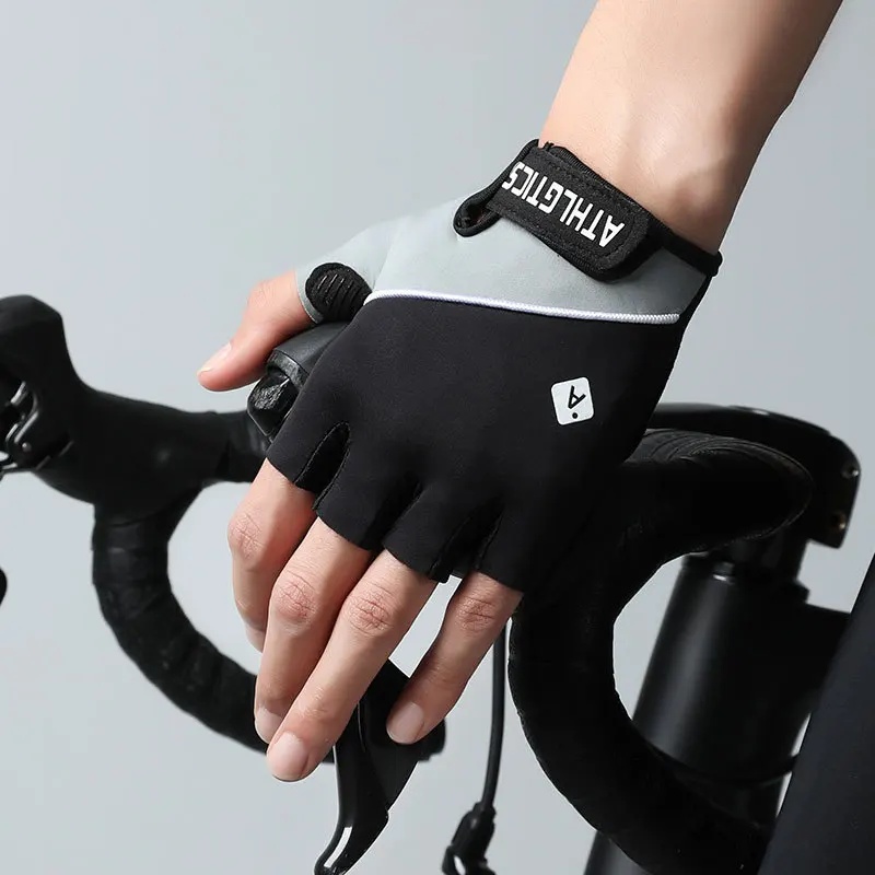 OZARE Sarung Tangan Sepeda Gym Half Finger Gloves Breathable L - TS-15 Gambar produk OZARE Sarung Tangan Sepeda Gym Half Finger Gloves Breathable L - TS-15 - 5