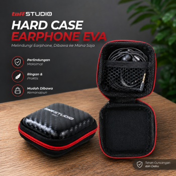 TaffSTUDIO Zenith Cover Hard Case Earphone EVA Protective Mini Bag - B001