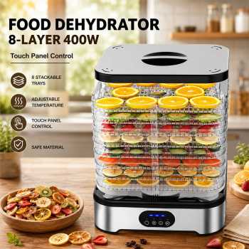 Gambar produk ZELP Mesin Pengering Makanan Food Dehydrator Touch Panel 8 Layer 400W - RZ-166