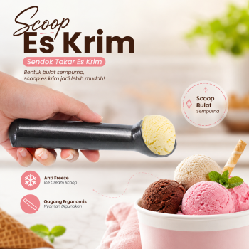 TOPINCN Ice Cream Scoop Sendok Takar Es Krim Gula Kopi Anti Freeze - O337