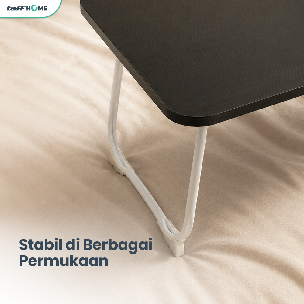 TaffHOME Meja Lipat Laptop Foldable Bed Table with Drawer Cup Holder 60x40cm - BC67 Gambar produk TaffHOME Meja Lipat Laptop Foldable Bed Table with Drawer Cup Holder 60x40cm - BC67 - 5