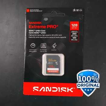 SanDisk Extreme PRO SDXC/HC UHS-I Card U3 V30 4K UHD 250MB/s - SDSDXXJ