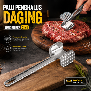 Yangjiang Palu Pelunak Daging Steak Tenderizer Beef Hammer 2in1 - SKP241
