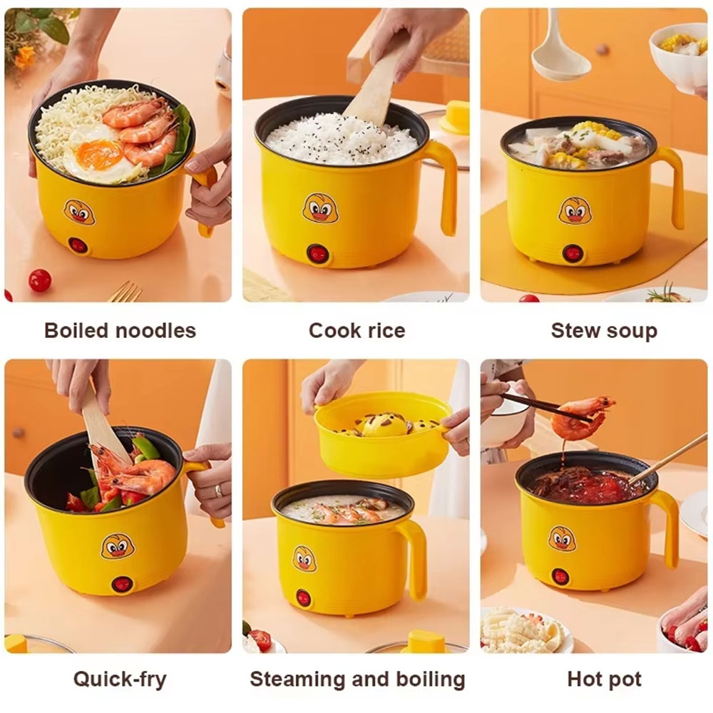 Gambar produk Generic Panci Listrik Multifungsi Electric Pan NonStick 450W - HY-22 - 4