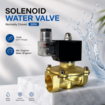 Valqo Solenoid Water Valve Switch Electric Normally Closed 220V 1 Inch - 2W-25