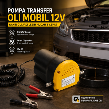 Gambar produk S AMP Pompa Elektrik Transfer Oli Mobil Fluid Oil Extractor Pump 12V - A3