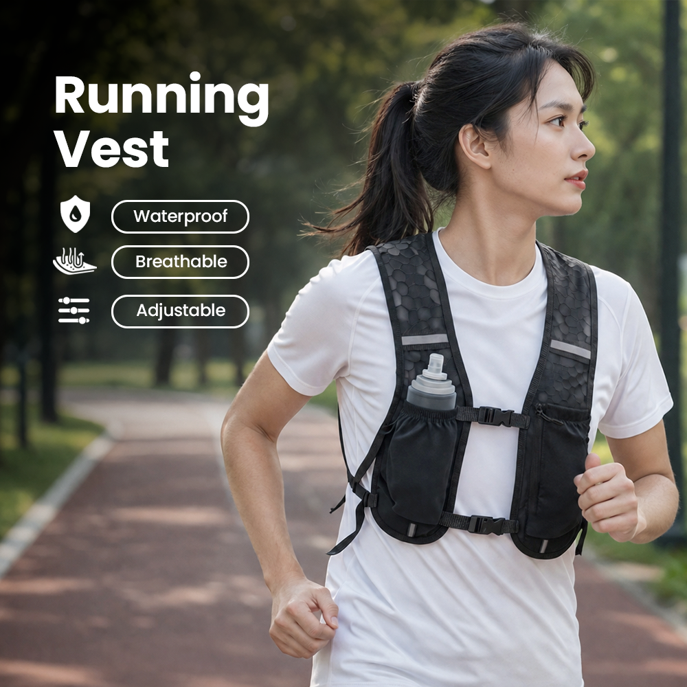 MPP Running Vest Hydrovest Hydration Breathable Rompi Lari Outdoor - WP400 Gambar produk MPP Running Vest Hydrovest Hydration Breathable Rompi Lari Outdoor - WP400 - Utama