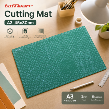 Gambar produk Taffware Alas Potong Work Cutting Mat Pad A3 45x30cm