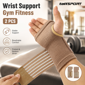 TaffSPORT Pelindung Pergelangan Tangan Wrist Support Gym Fitness 2 PCS - FO-2
