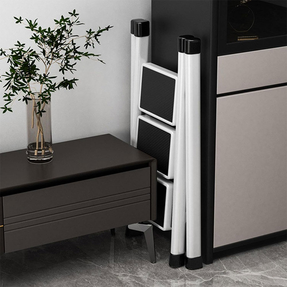 Gambar produk Clu Tangga Lipat Rumah Multifungsi Kitchen Carbon Steel 3 Tingkat - HB120 - 2
