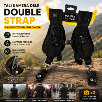CADeN Tali Kamera DSLR Double Strap Bahu Profesional Dual Camera - K002
