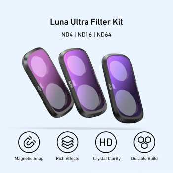 Gambar produk TELESIN Lens Camera Filter Insta360 Luna Ultra ND4 ND16 ND64 Kit - S5-FLT-82-TIS
