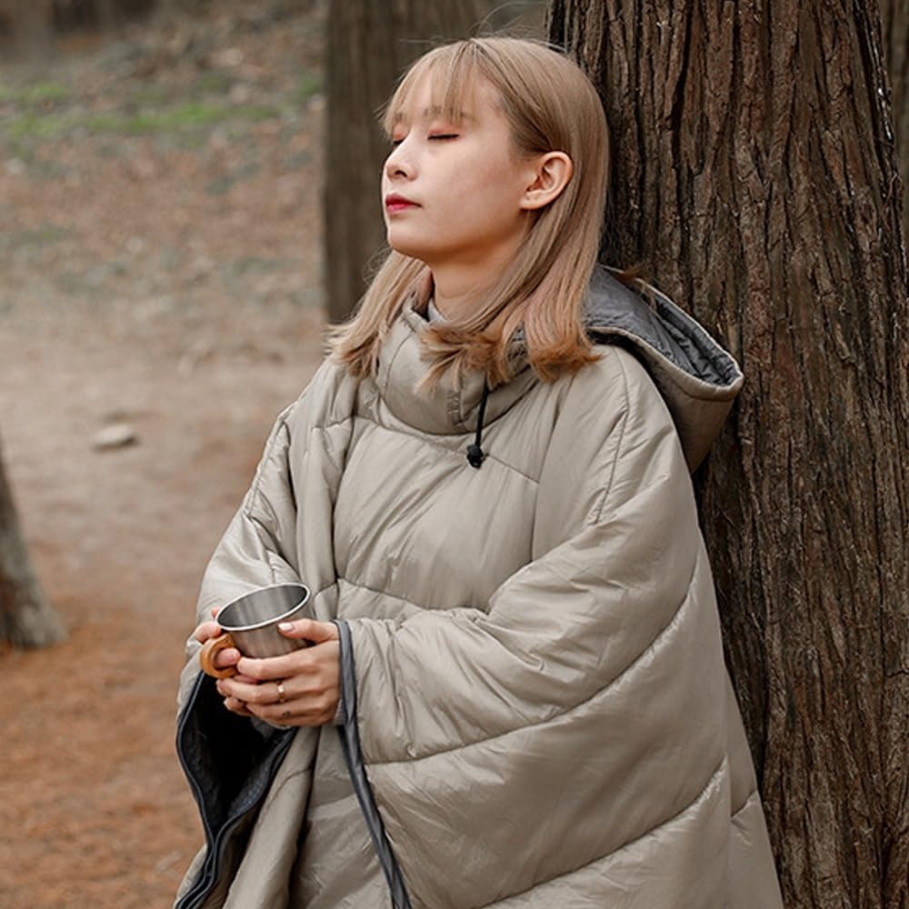 BEITAO Jaket Selimut Poncho Wearable Blanket Water Repellent Nylon - BH-1123 Gambar produk BEITAO Jaket Selimut Poncho Wearable Blanket Water Repellent Nylon - BH-1123 - 8