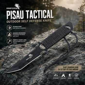 Gambar produk KNIFEZER Pisau Tactical Outdoor Self Defense Knife Stainless Steel - D578M